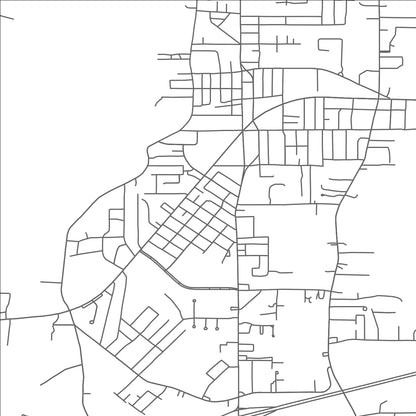 ROAD MAP OF DENHAM SPRINGS, LOUISIANA BY MAPBAKES