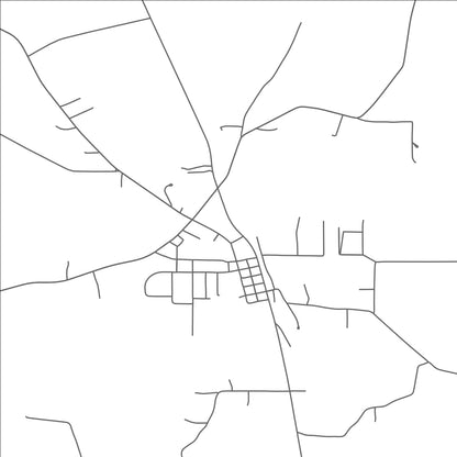ROAD MAP OF DRY PRONG, LOUISIANA BY MAPBAKES