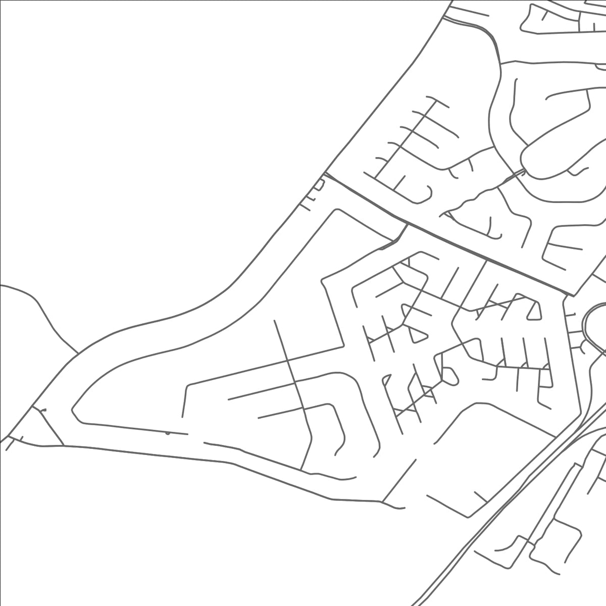 ROAD MAP OF EDEN ISLE, LOUISIANA BY MAPBAKES
