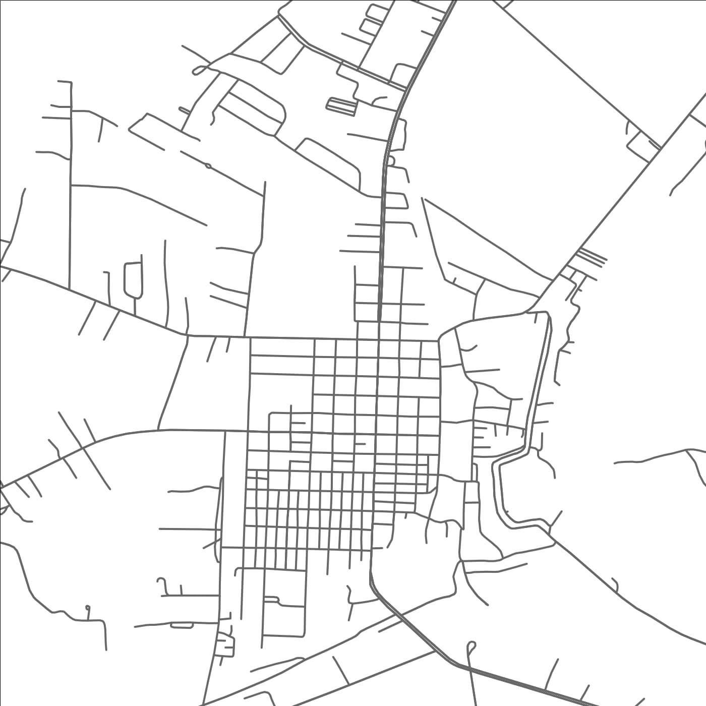 ROAD MAP OF FERRIDAY, LOUISIANA BY MAPBAKES