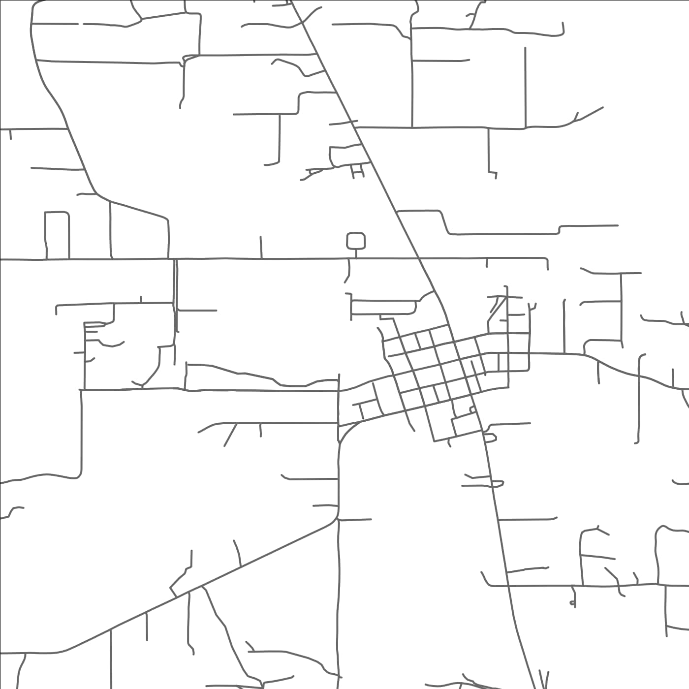 ROAD MAP OF FOLSOM, LOUISIANA BY MAPBAKES