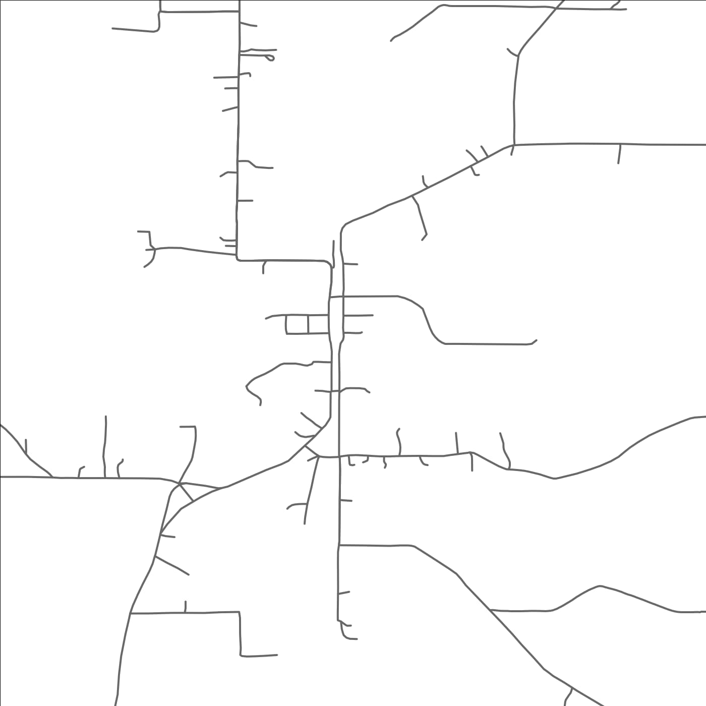 ROAD MAP OF FRIERSON, LOUISIANA BY MAPBAKES