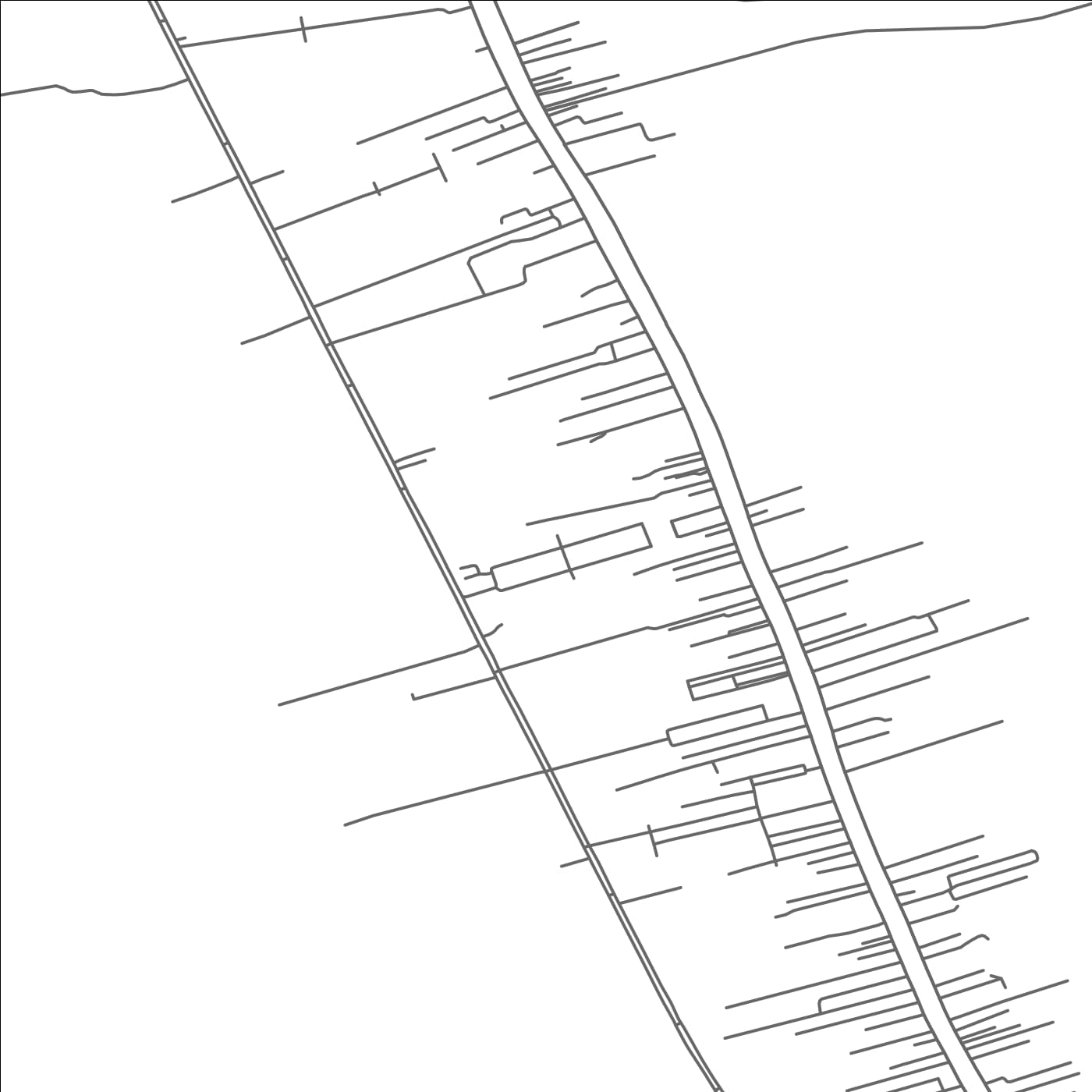 ROAD MAP OF GALLIANO, LOUISIANA BY MAPBAKES