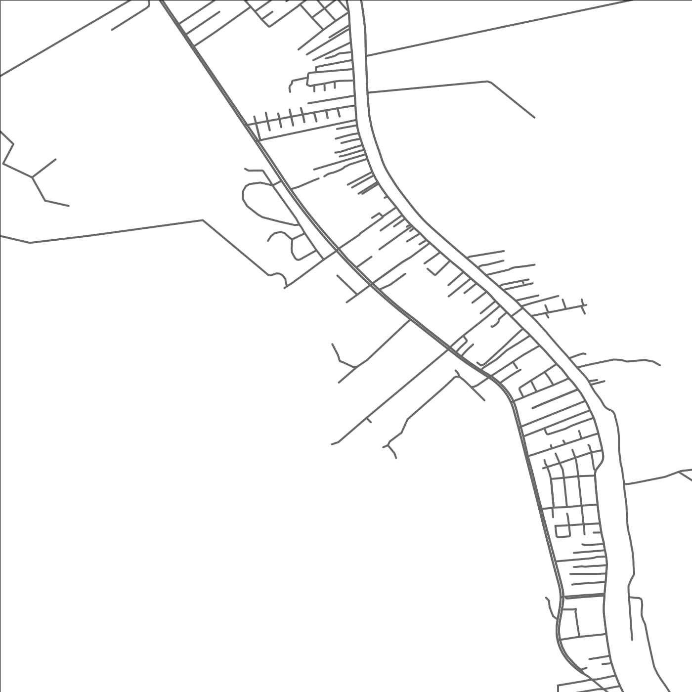 ROAD MAP OF GOLDEN MEADOW, LOUISIANA BY MAPBAKES