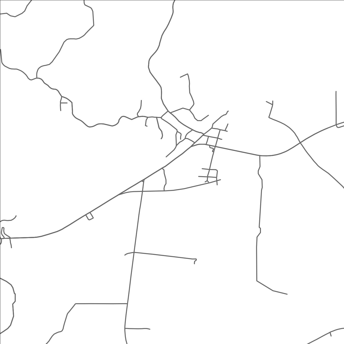 ROAD MAP OF HARRISONBURG, LOUISIANA BY MAPBAKES