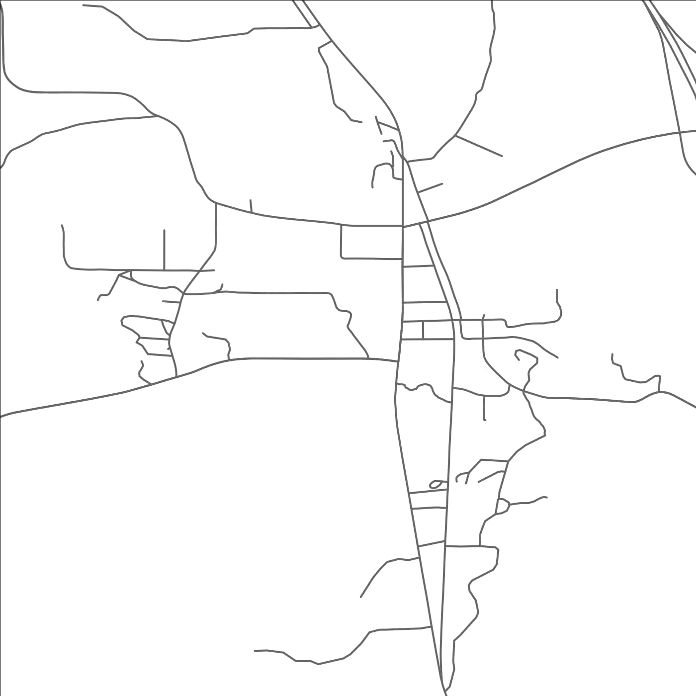 ROAD MAP OF HOSSTON, LOUISIANA BY MAPBAKES