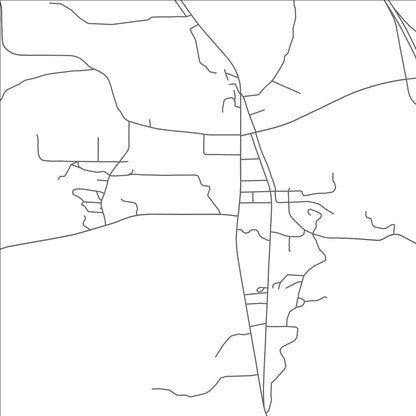 ROAD MAP OF HOSSTON, LOUISIANA BY MAPBAKES