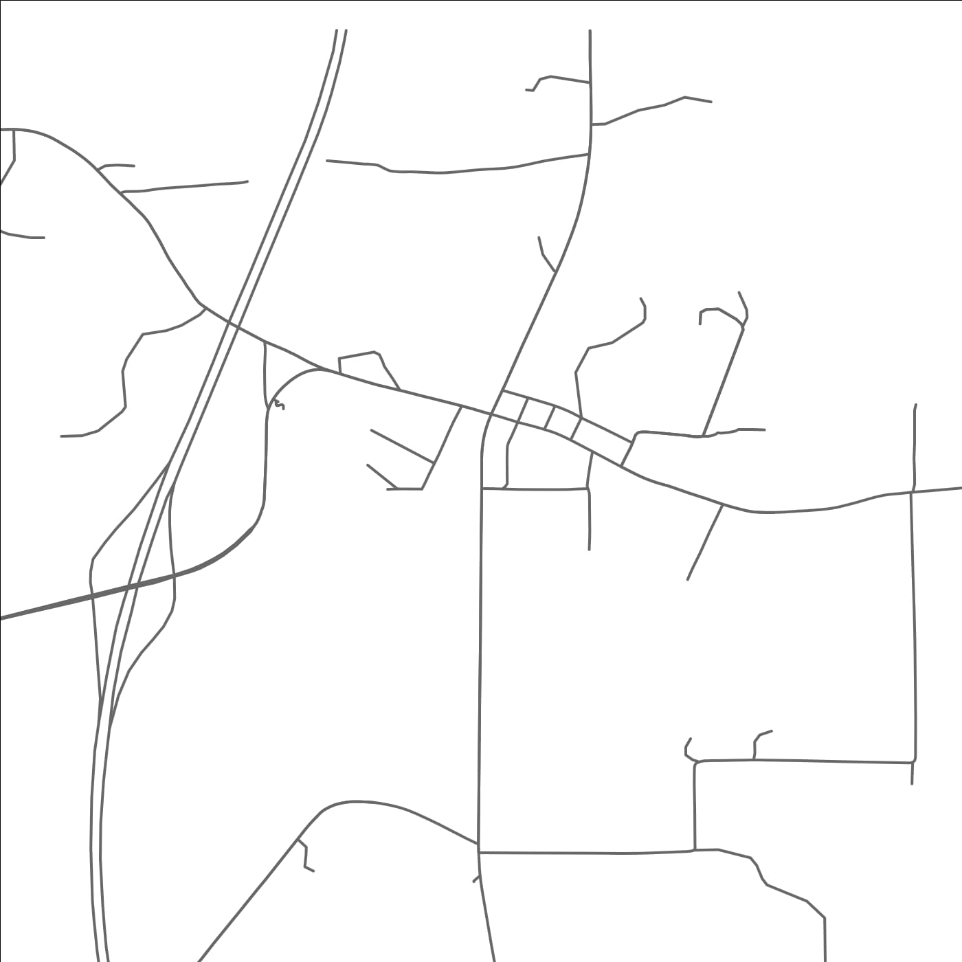 ROAD MAP OF IDA, LOUISIANA BY MAPBAKES