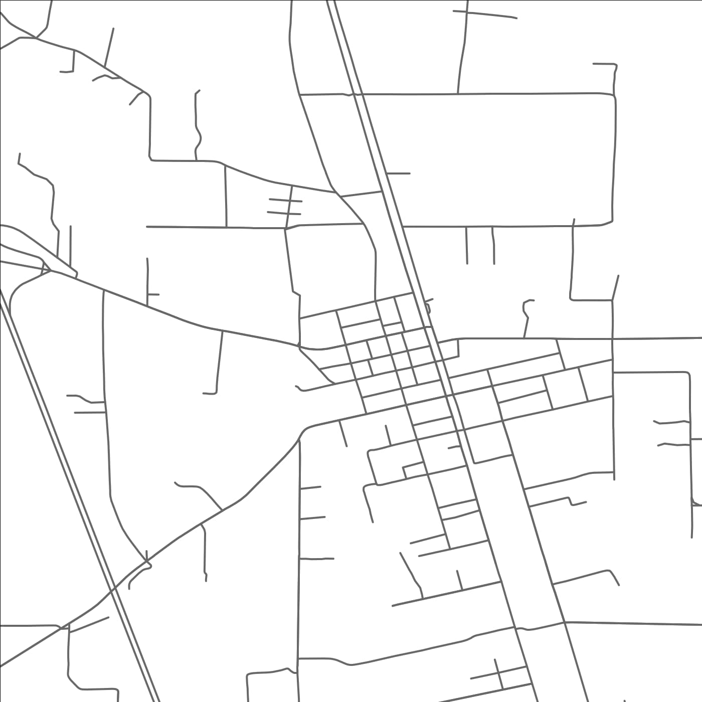 ROAD MAP OF INDEPENDENCE, LOUISIANA BY MAPBAKES