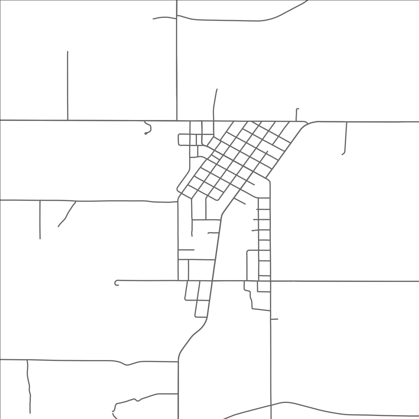 ROAD MAP OF IOTA, LOUISIANA BY MAPBAKES