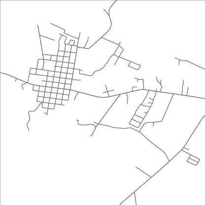 ROAD MAP OF JACKSON, LOUISIANA BY MAPBAKES