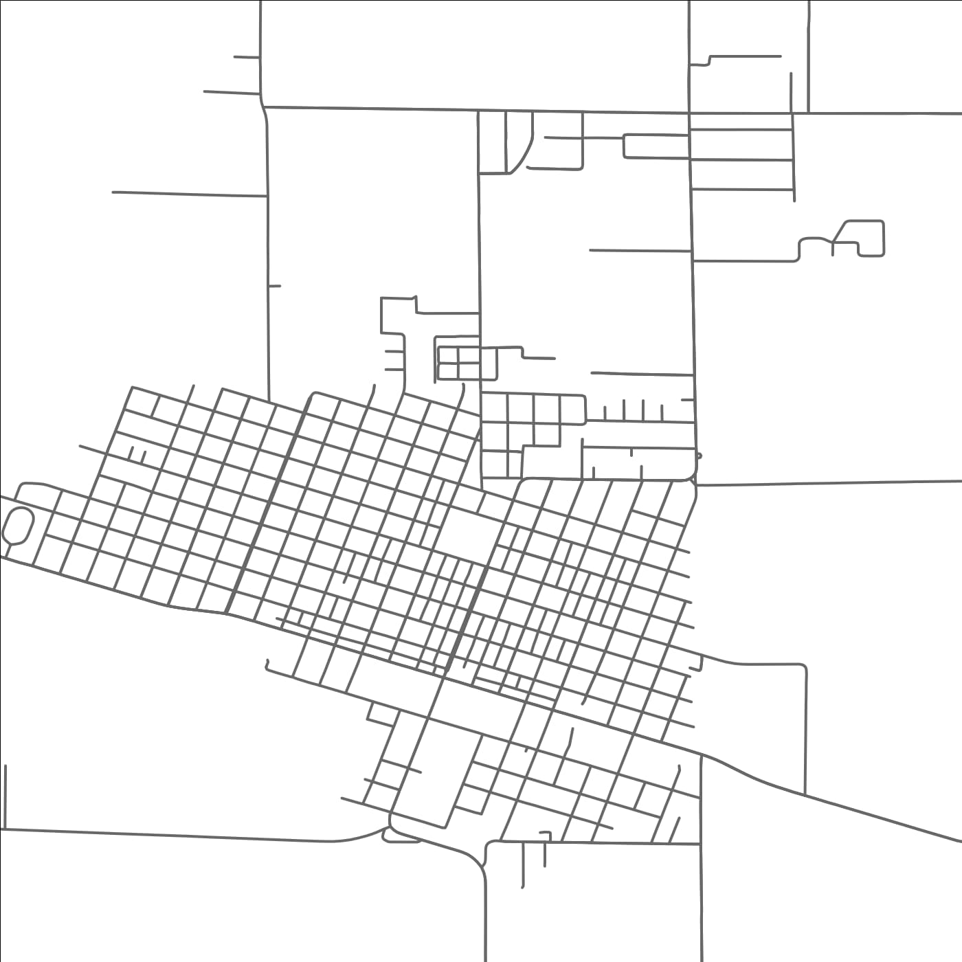 ROAD MAP OF KAPLAN, LOUISIANA BY MAPBAKES