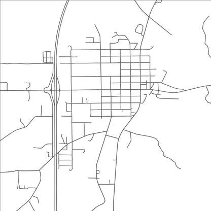 ROAD MAP OF KENTWOOD, LOUISIANA BY MAPBAKES