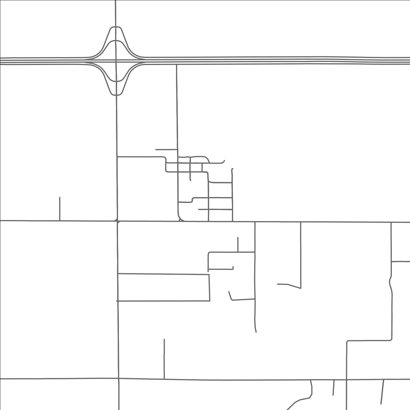 ROAD MAP OF LACASSINE, LOUISIANA BY MAPBAKES