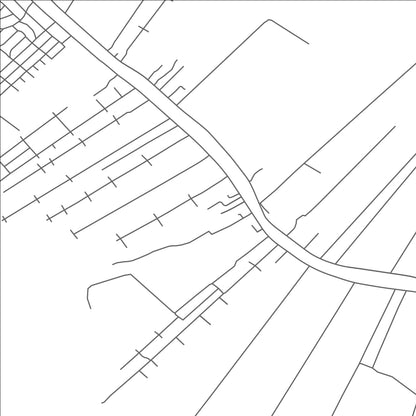 ROAD MAP OF LAFOURCHE CROSSING, LOUISIANA BY MAPBAKES