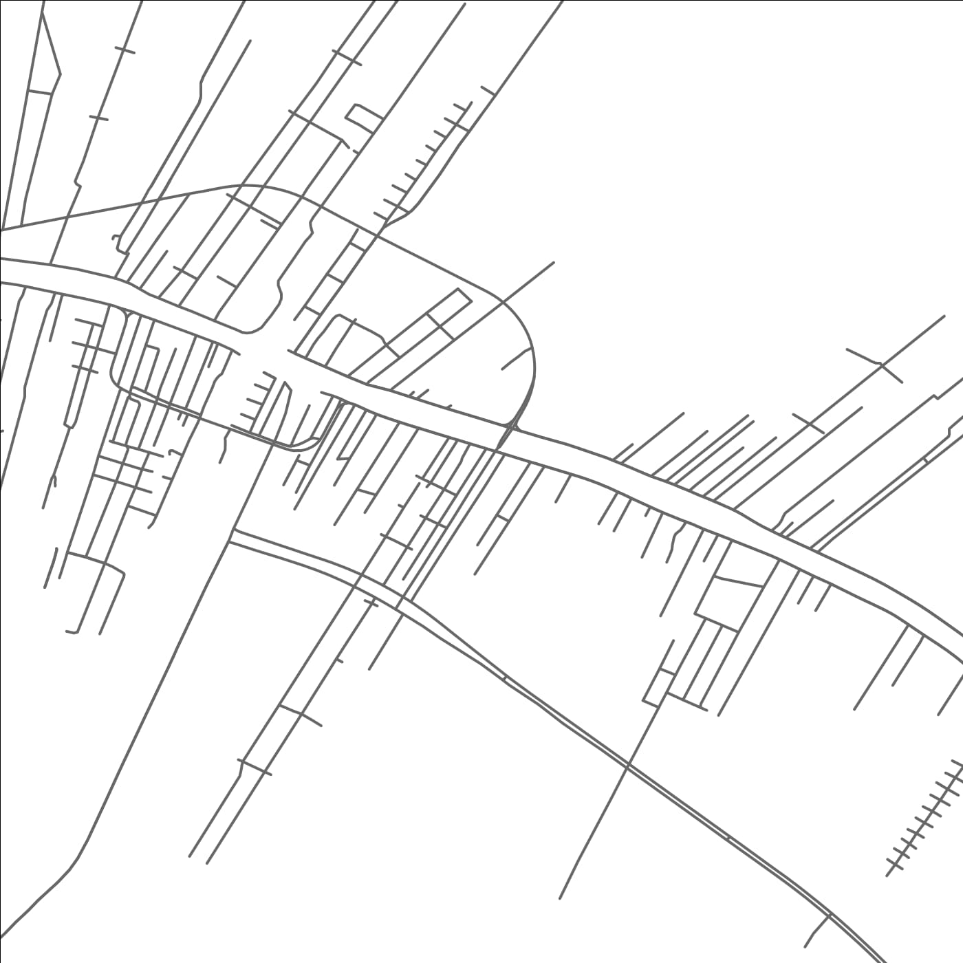 ROAD MAP OF LAROSE, LOUISIANA BY MAPBAKES