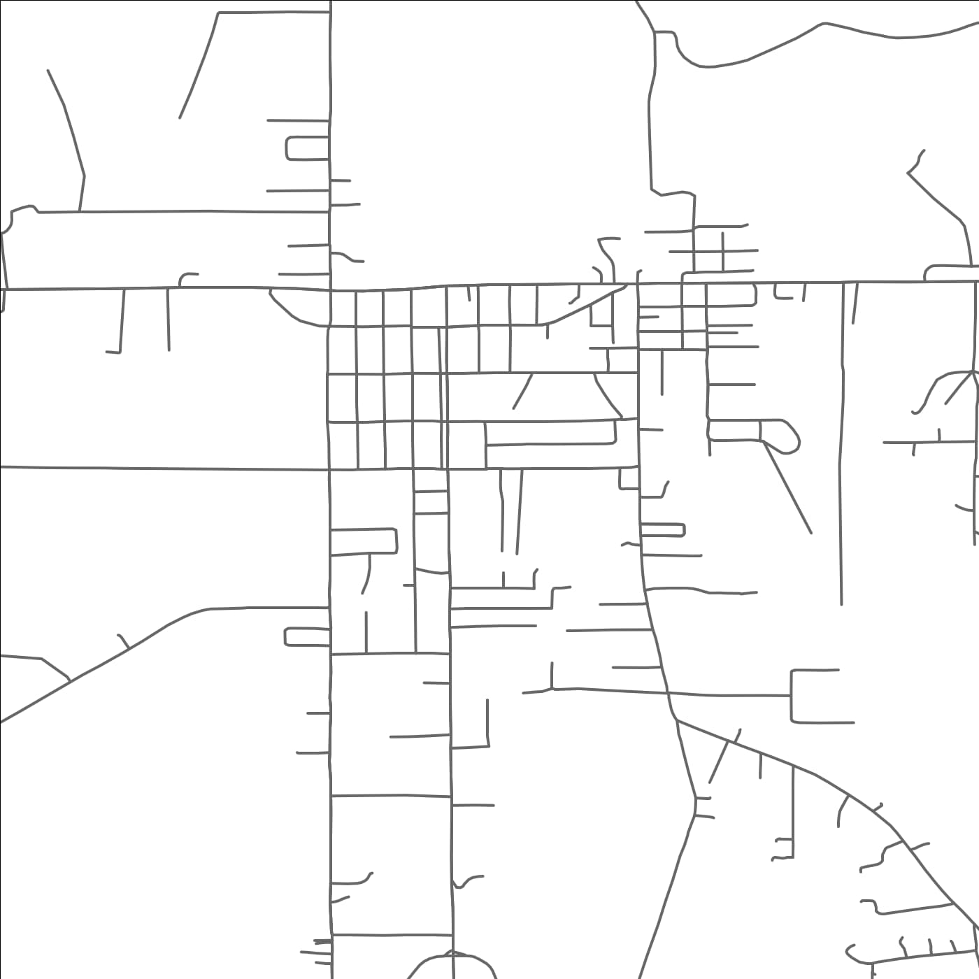 ROAD MAP OF LIVINGSTON, LOUISIANA BY MAPBAKES