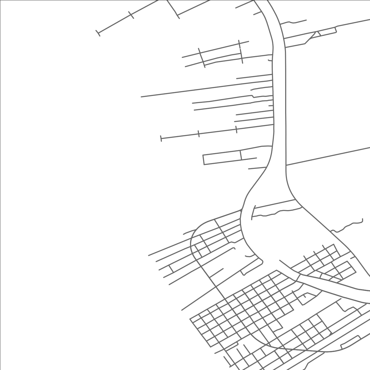 ROAD MAP OF LOCKPORT HEIGHTS, LOUISIANA BY MAPBAKES