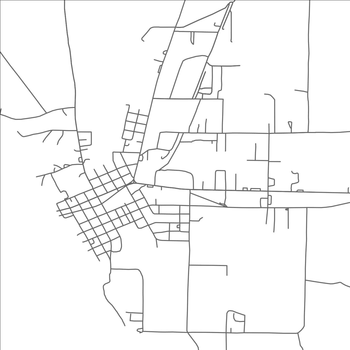 ROAD MAP OF LOGANSPORT, LOUISIANA BY MAPBAKES