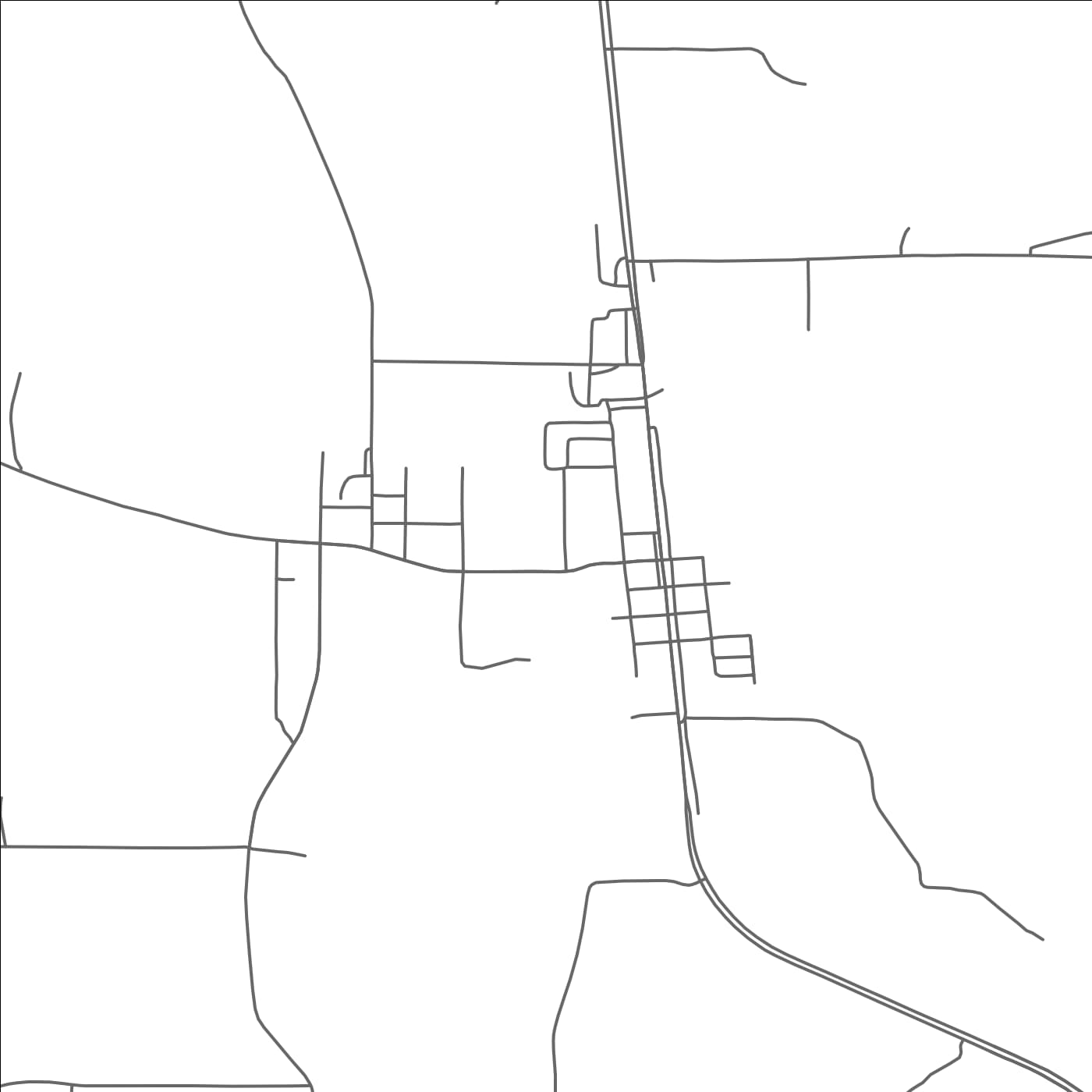 ROAD MAP OF MANGHAM, LOUISIANA BY MAPBAKES