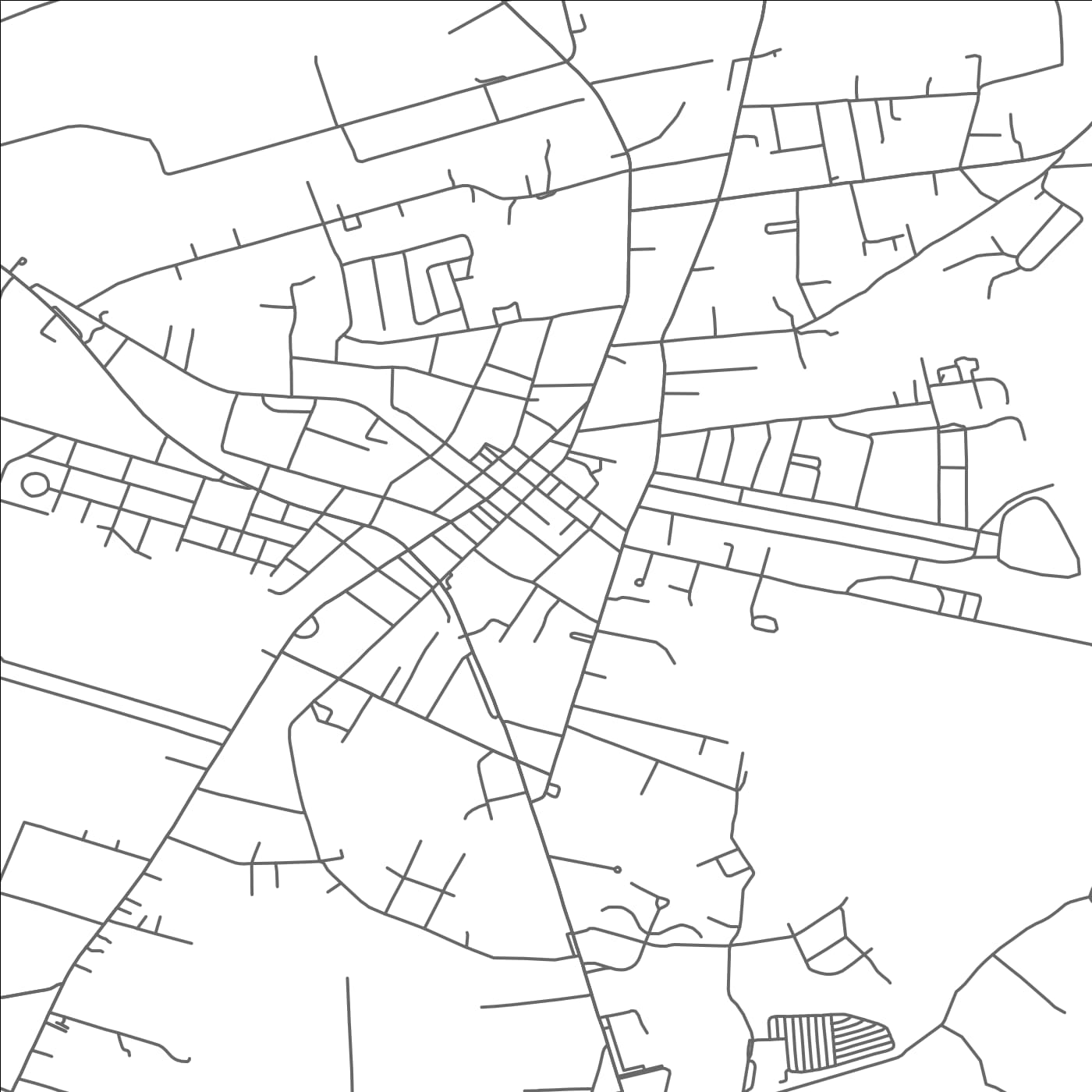 ROAD MAP OF MARKSVILLE, LOUISIANA BY MAPBAKES