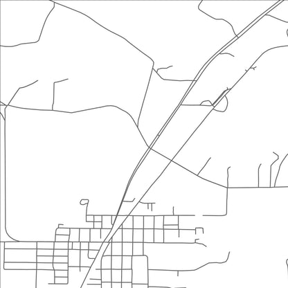 ROAD MAP OF MCNARY, LOUISIANA BY MAPBAKES