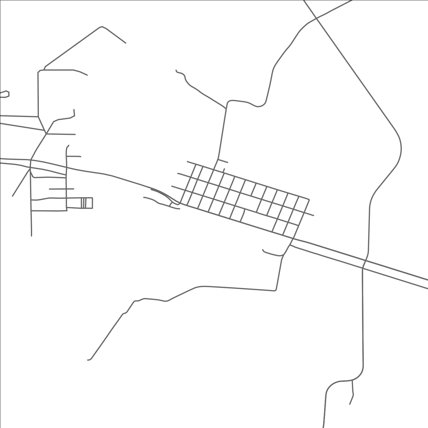 ROAD MAP OF MERMENTAU, LOUISIANA BY MAPBAKES