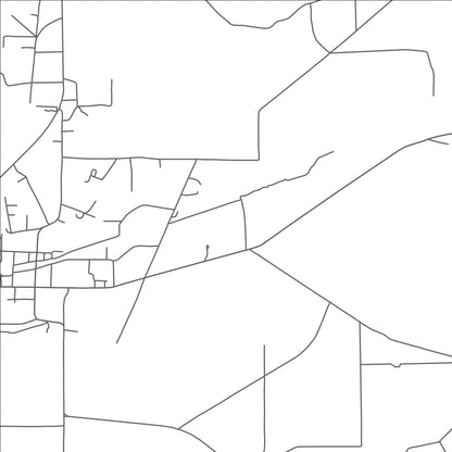 ROAD MAP OF MERRYVILLE, LOUISIANA BY MAPBAKES