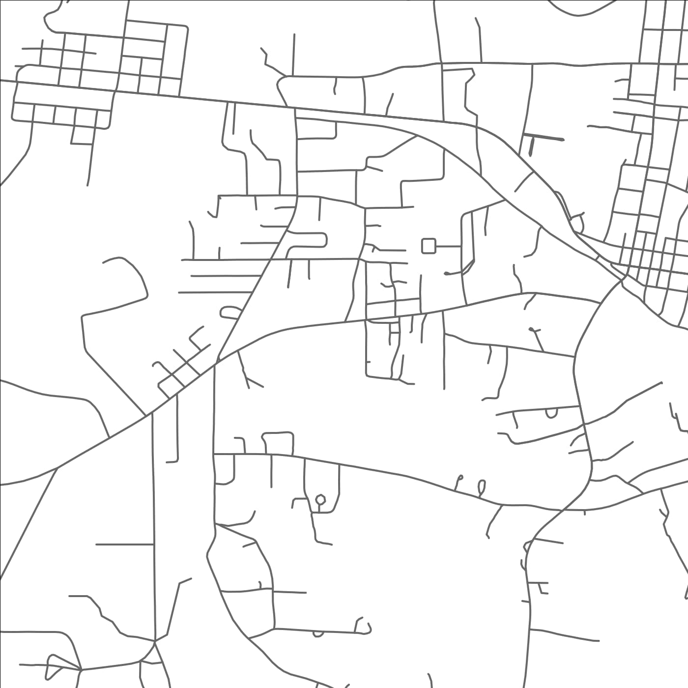 ROAD MAP OF MIDWAY, LOUISIANA BY MAPBAKES