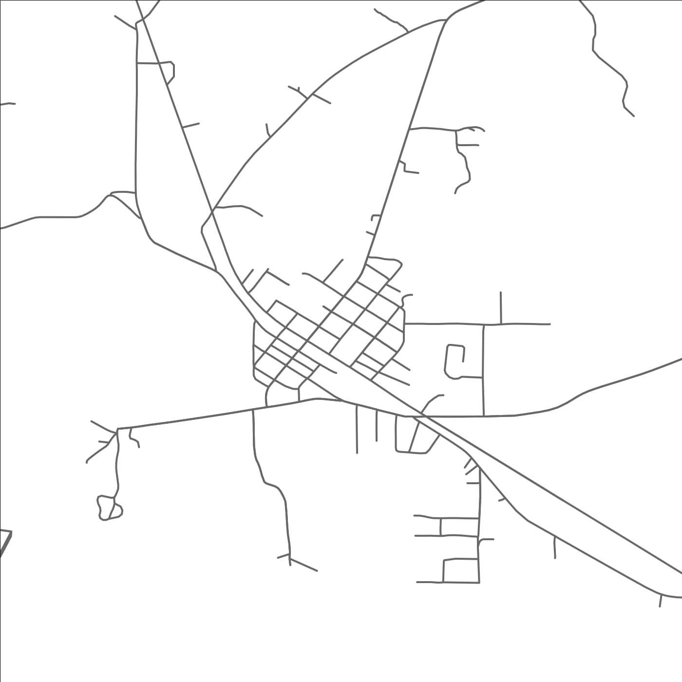 ROAD MAP OF MONTGOMERY, LOUISIANA BY MAPBAKES