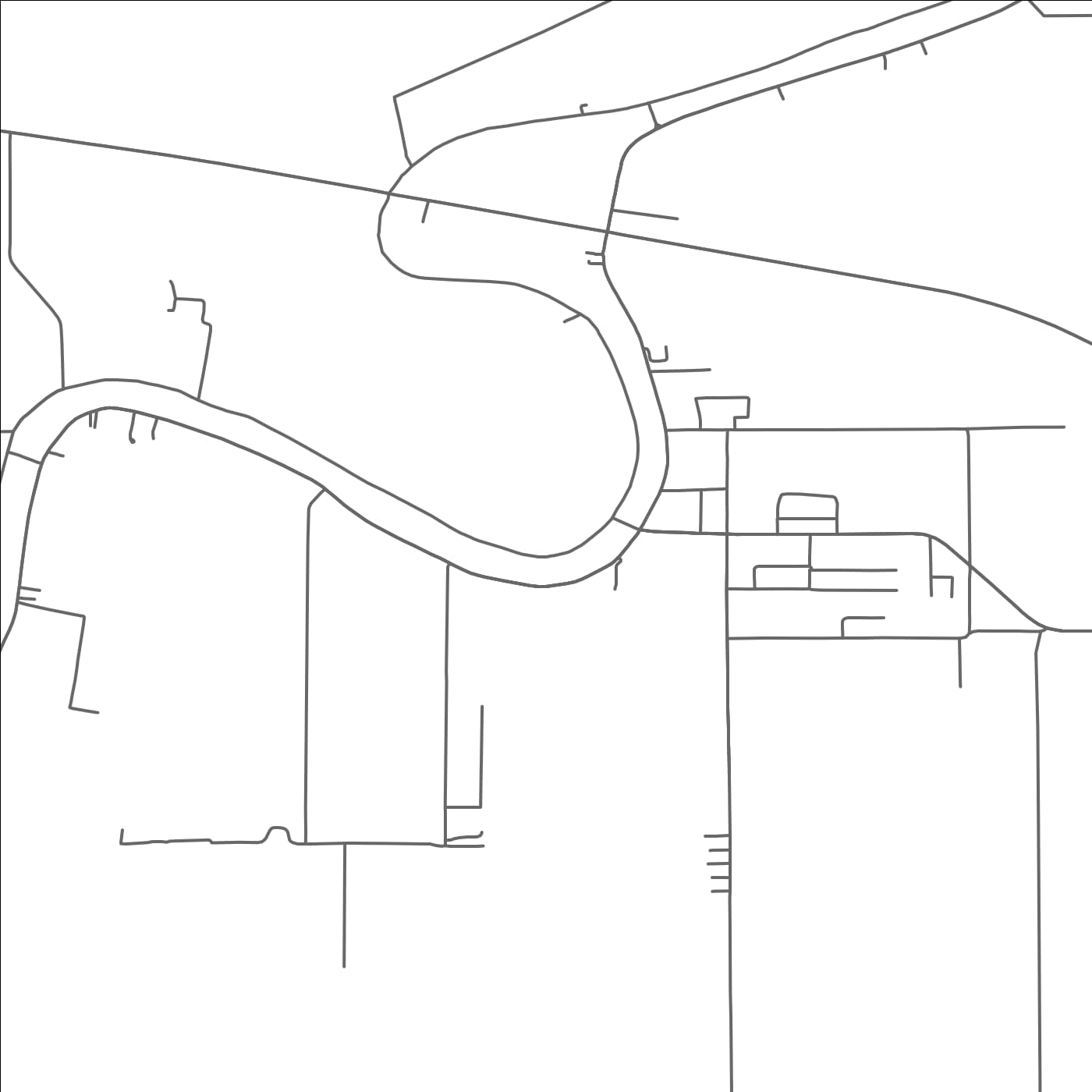 ROAD MAP OF MOREAUVILLE, LOUISIANA BY MAPBAKES