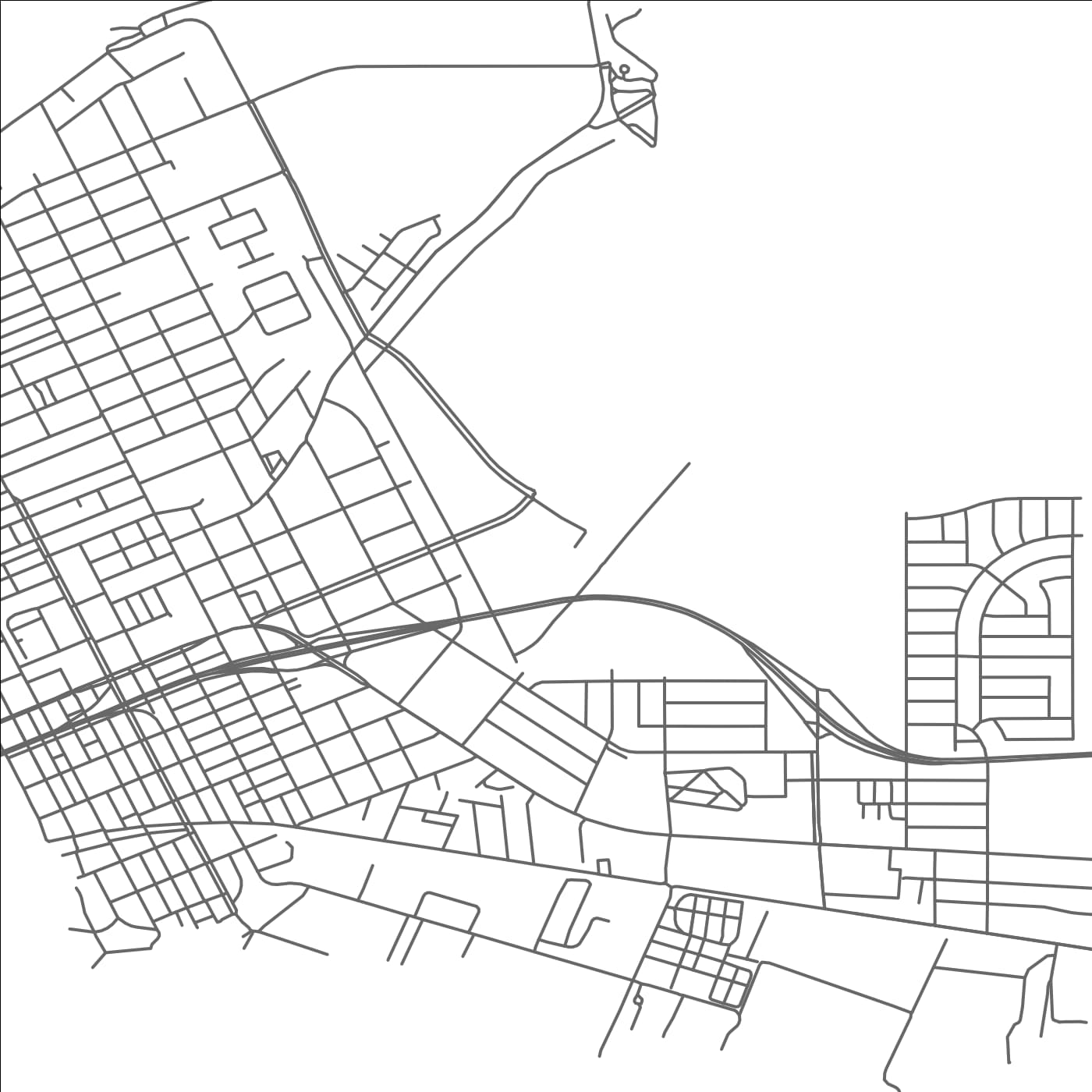 ROAD MAP OF MORGAN CITY, LOUISIANA BY MAPBAKES