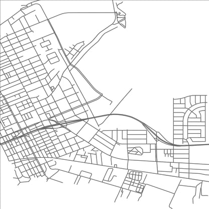 ROAD MAP OF MORGAN CITY, LOUISIANA BY MAPBAKES