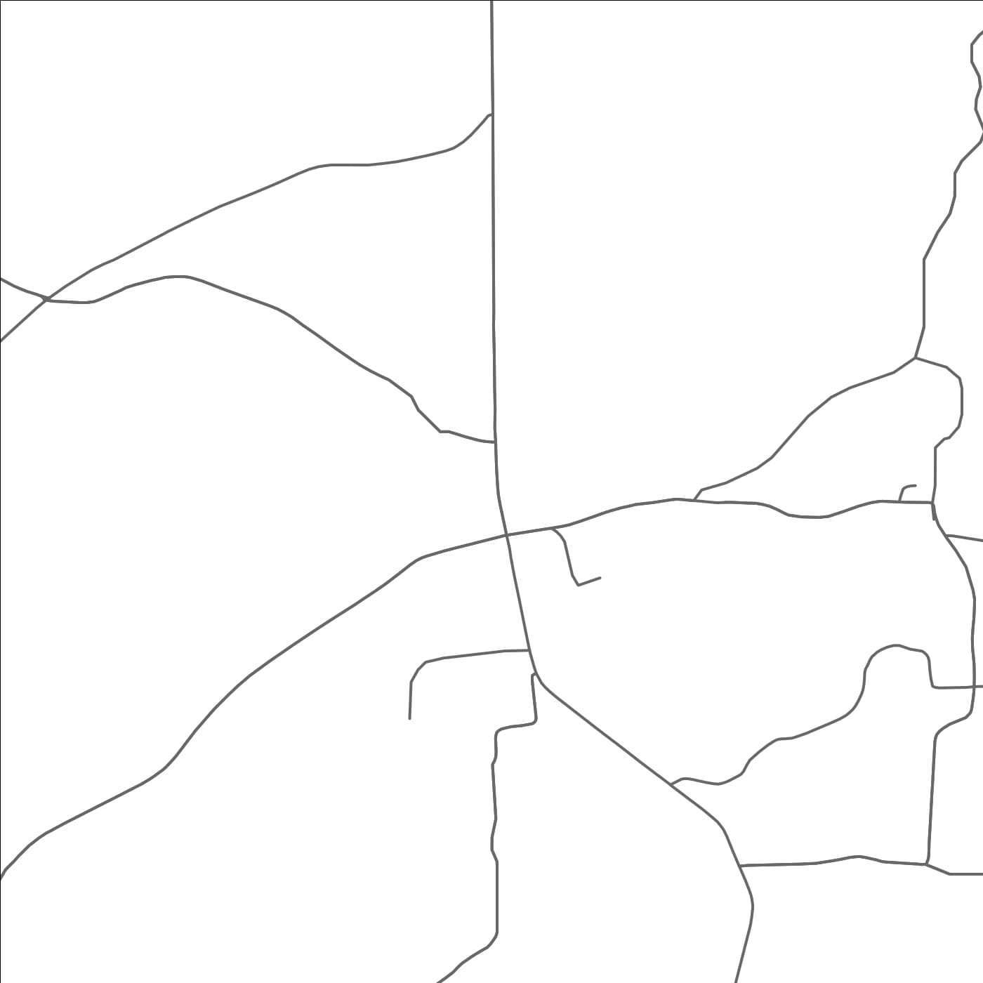 ROAD MAP OF MOUNT LEBANON, LOUISIANA BY MAPBAKES