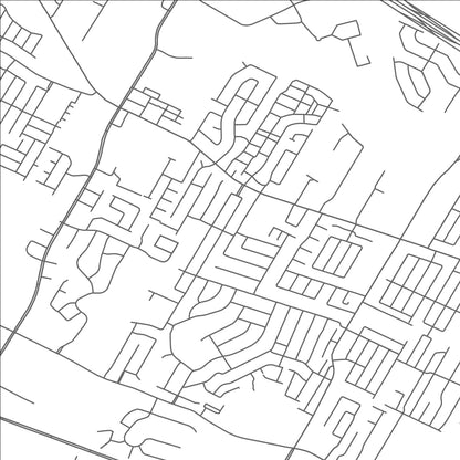 ROAD MAP OF OAK HILLS PLACE, LOUISIANA BY MAPBAKES