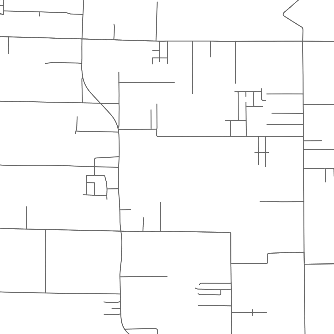 ROAD MAP OF OSSUN, LOUISIANA BY MAPBAKES