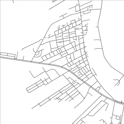 ROAD MAP OF PATTERSON, LOUISIANA BY MAPBAKES