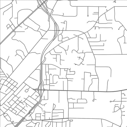 ROAD MAP OF PINEVILLE, LOUISIANA BY MAPBAKES