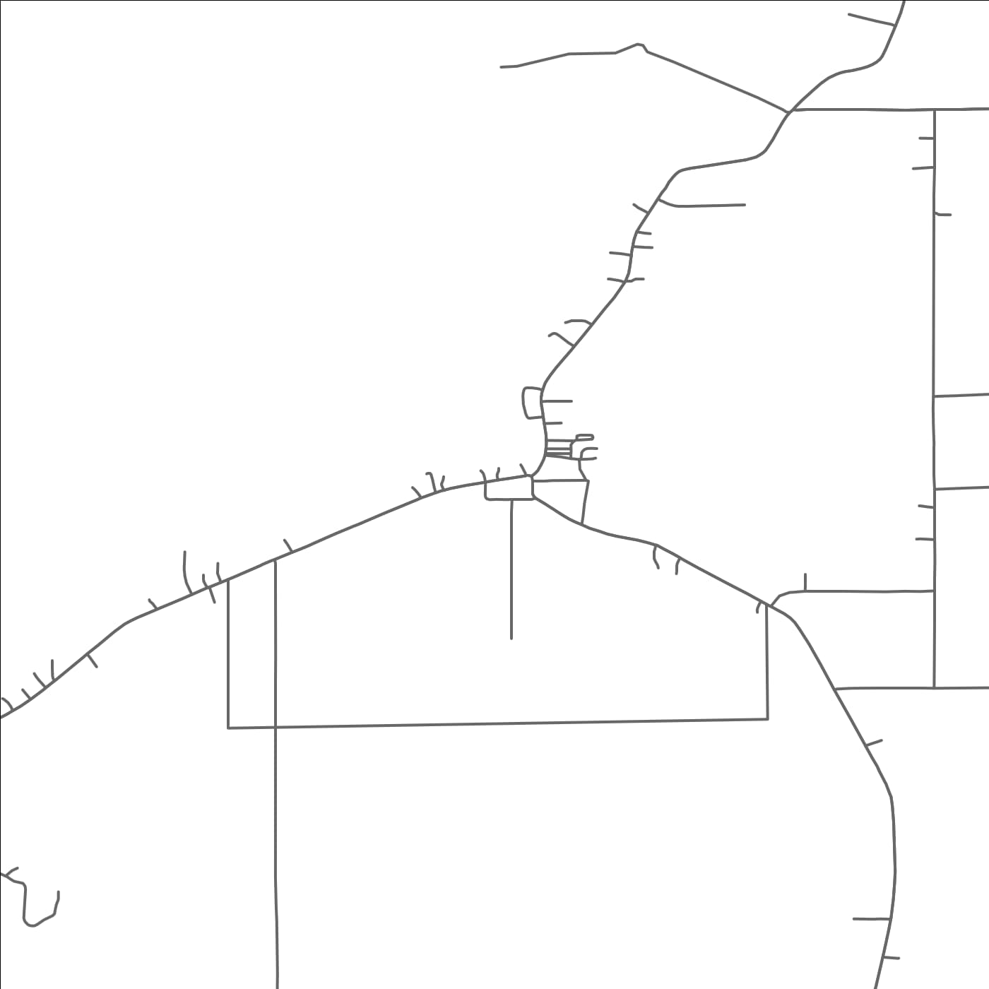 ROAD MAP OF PLAUCHEVILLE, LOUISIANA BY MAPBAKES