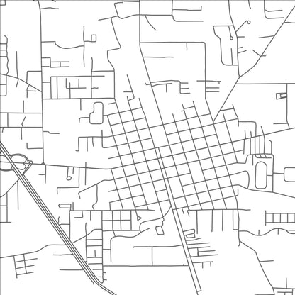 ROAD MAP OF PONCHATOULA, LOUISIANA BY MAPBAKES