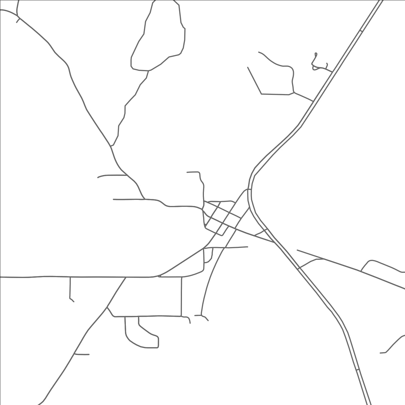 ROAD MAP OF QUITMAN, LOUISIANA BY MAPBAKES