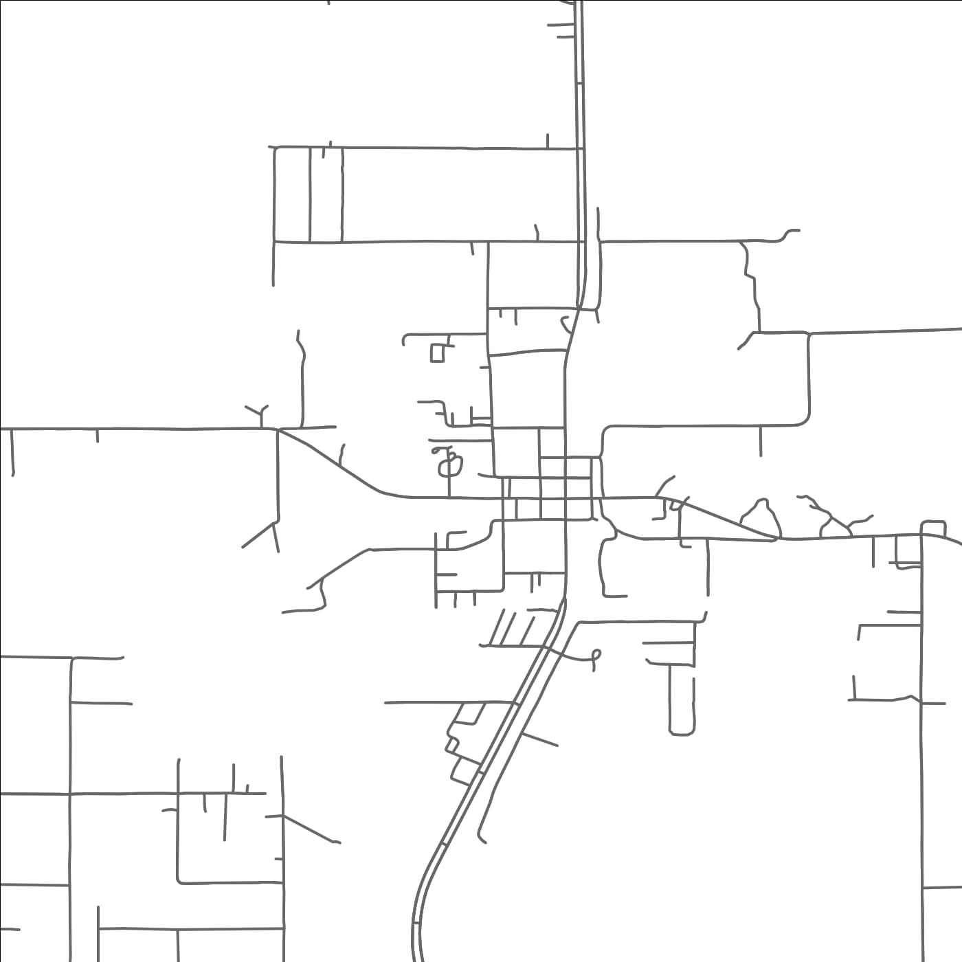 ROAD MAP OF ROSEPINE, LOUISIANA BY MAPBAKES