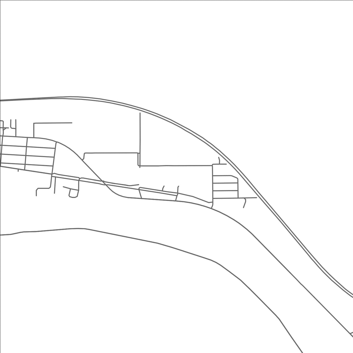 ROAD MAP OF SIRACUSAVILLE, LOUISIANA BY MAPBAKES