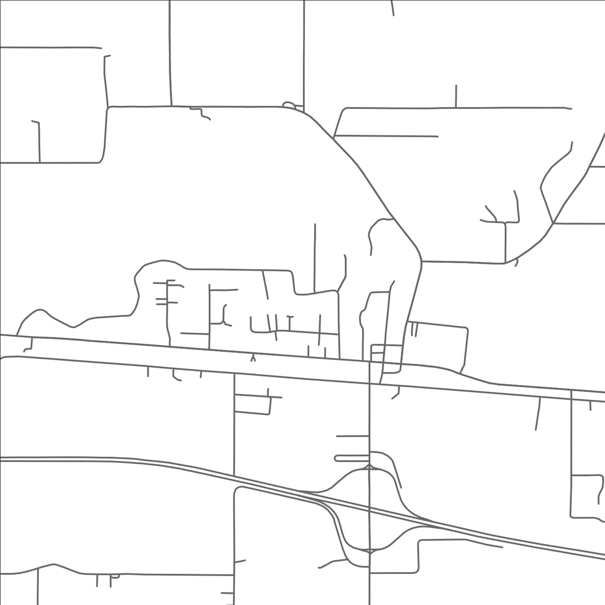 ROAD MAP OF START, LOUISIANA BY MAPBAKES