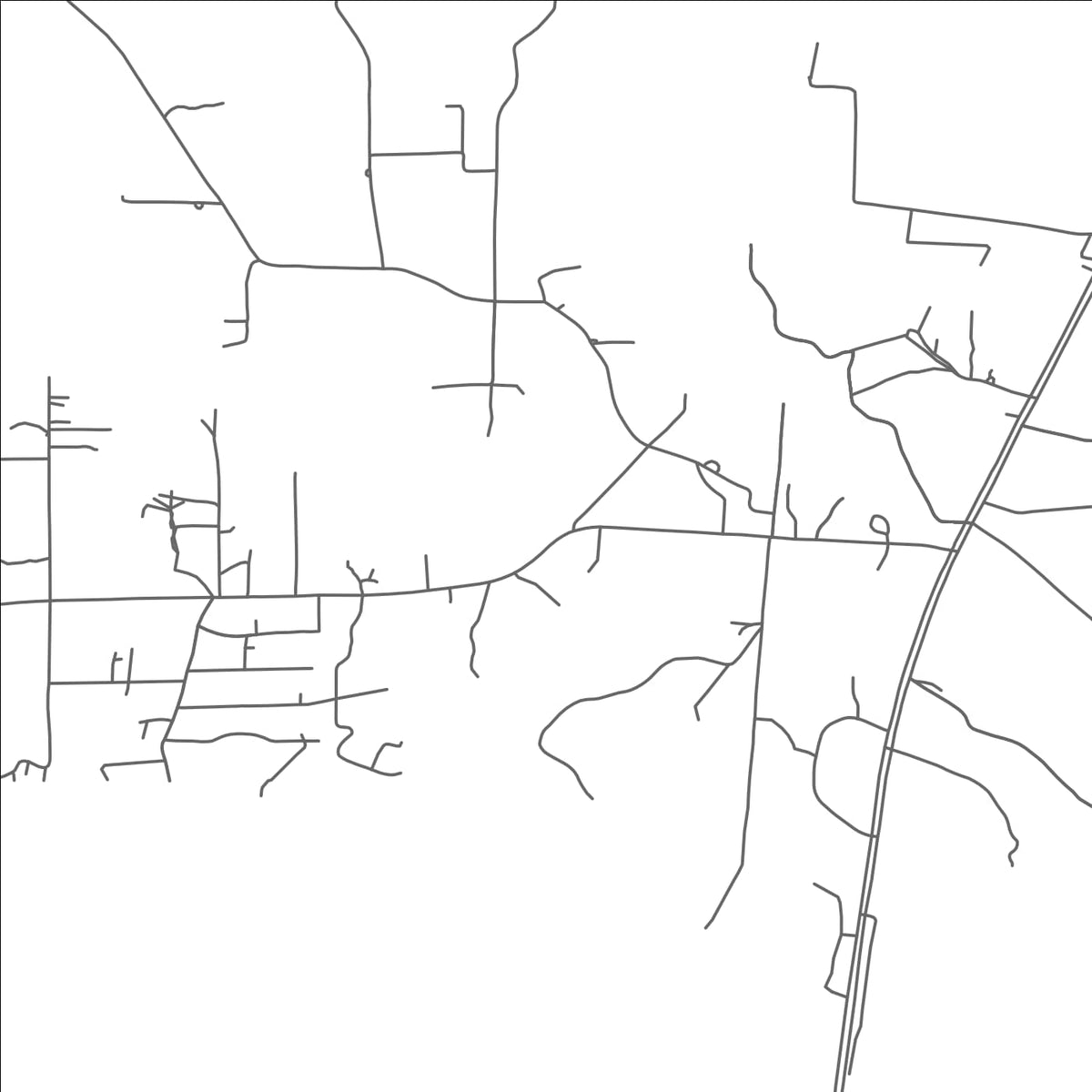 ROAD MAP OF SUN, LOUISIANA BY MAPBAKES