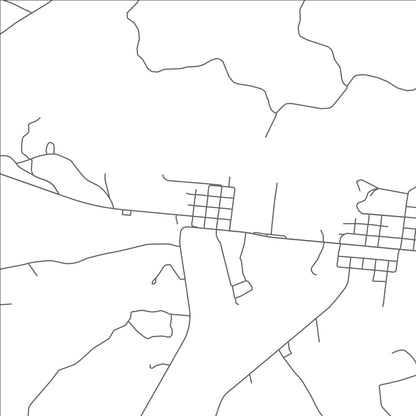 ROAD MAP OF TROUT, LOUISIANA BY MAPBAKES