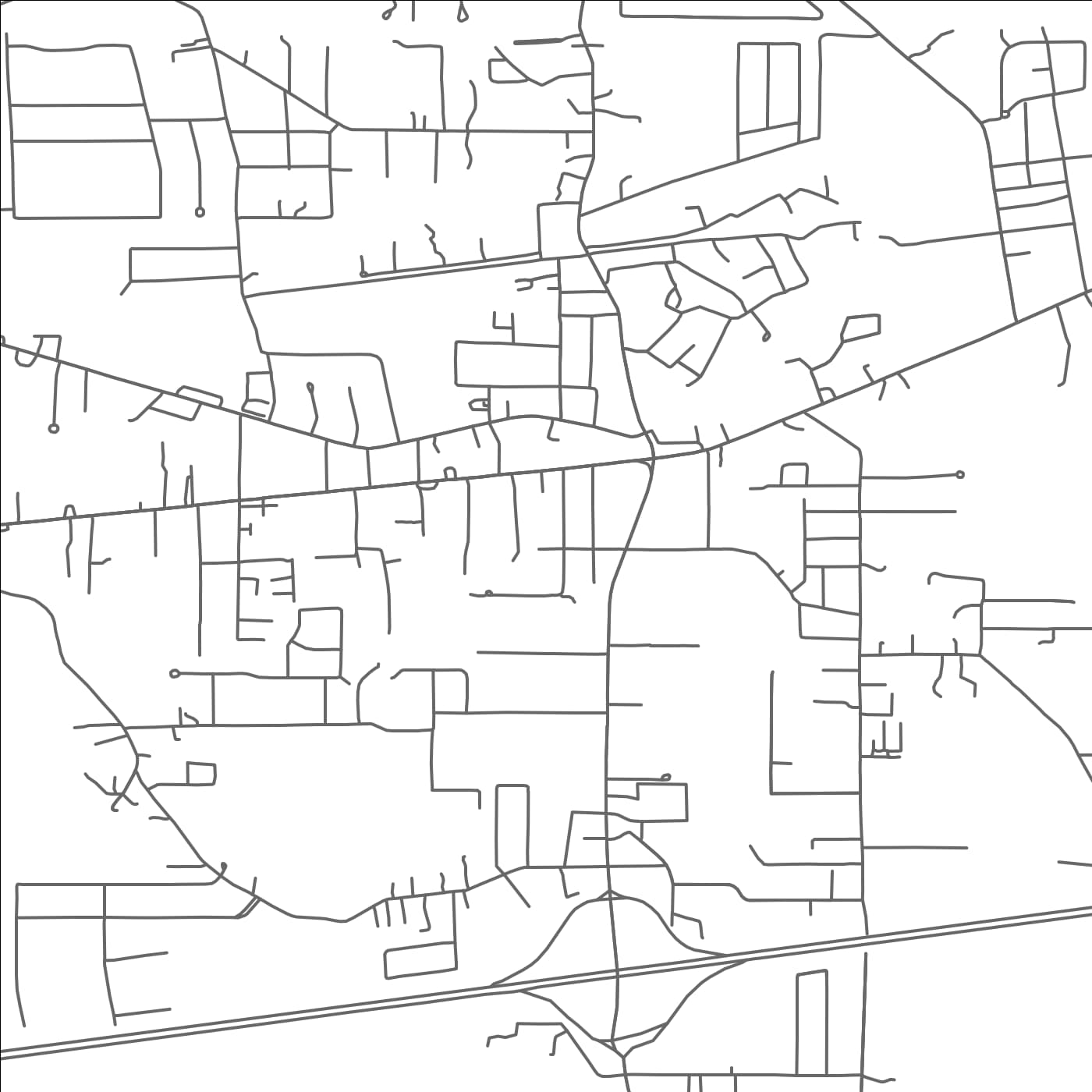 ROAD MAP OF WALKER, LOUISIANA BY MAPBAKES