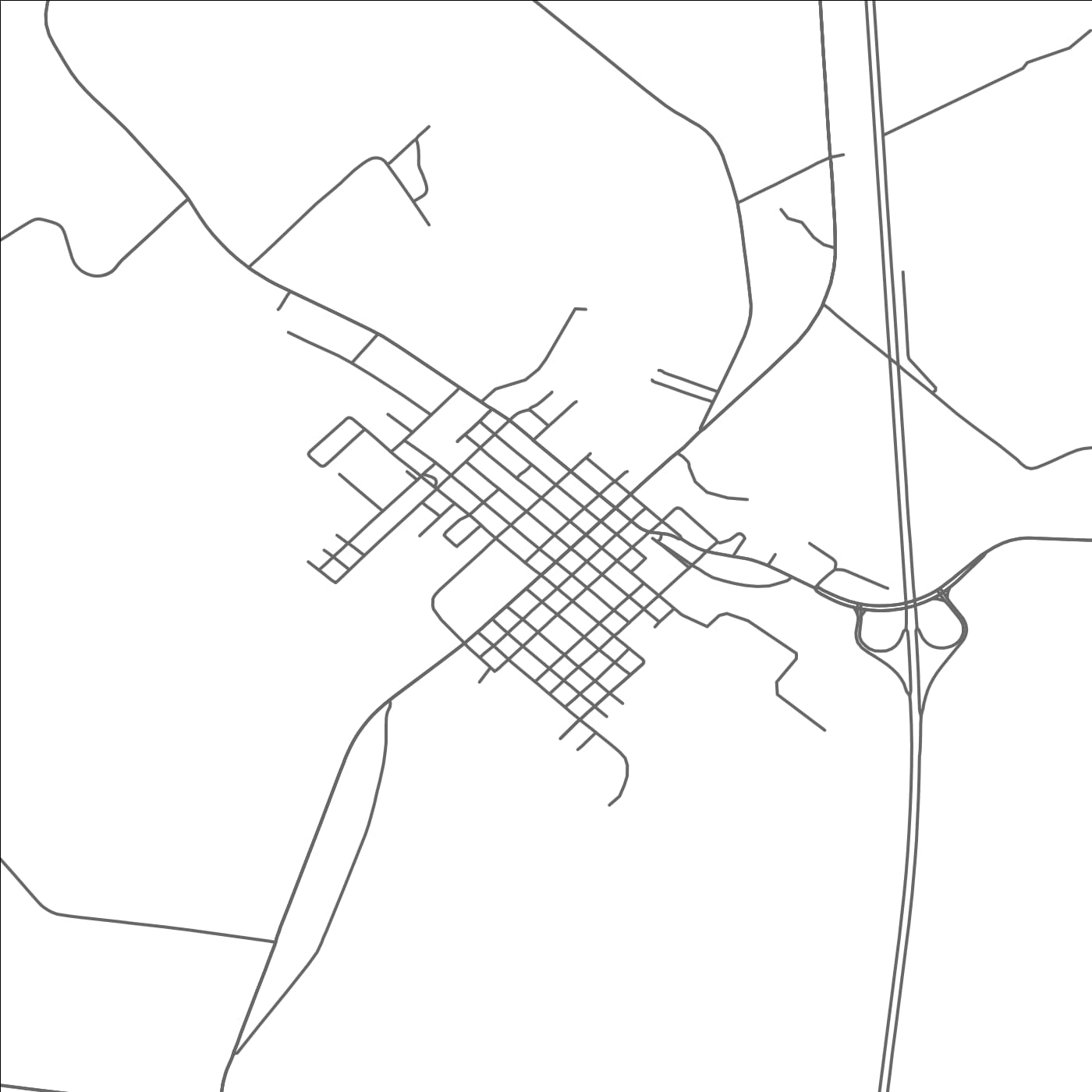 ROAD MAP OF WASHINGTON, LOUISIANA BY MAPBAKES