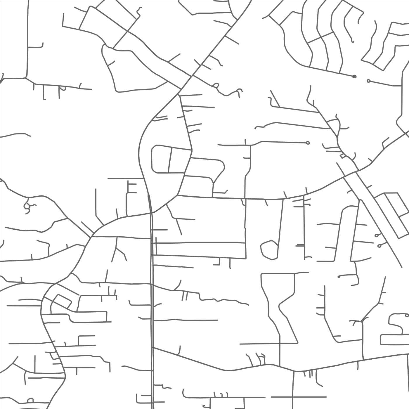 ROAD MAP OF WATSON, LOUISIANA BY MAPBAKES