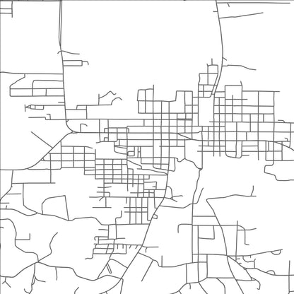 ROAD MAP OF WINNFIELD, LOUISIANA BY MAPBAKES